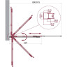 Душевая шторка на ванну BELBAGNO LUCE-VF-11-90/145-P-NERO